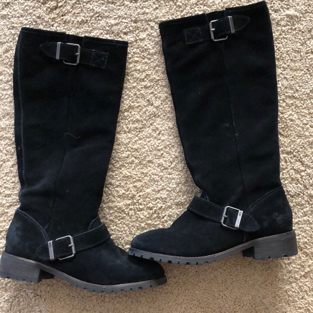 DIESEL suede Decoy knee high boots 7
